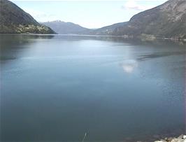 Innvik Fjord looking westwards, from Marsåvika, 4.5 miles from Stryn hostel